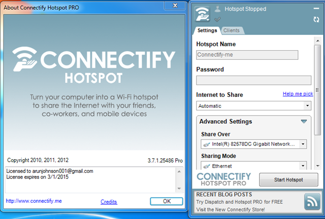 Connectify Hotspot Pro 2021 Crack + License Keys Full Version