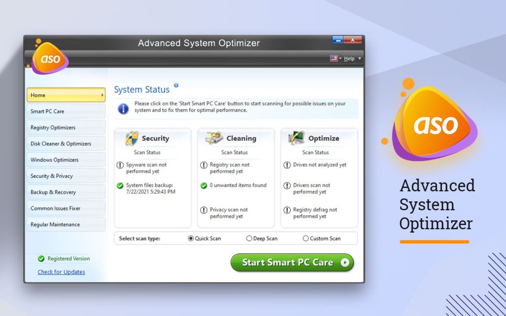 Advanced System Optimizer 3.81.8181.238 Crack Serial Key Latest